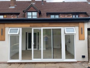 Double Glazed Windows Installed On An Extension